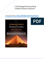 Cornerstones of Managerial Accounting Canadian 3rd Edition Mowen Solutions Manual