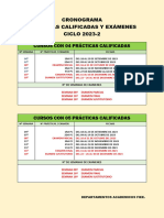 Cronograma de Practicas y Examenes 2023-Ii