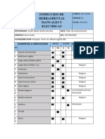 Inspeccion de Herramientas Manuales y Electricas