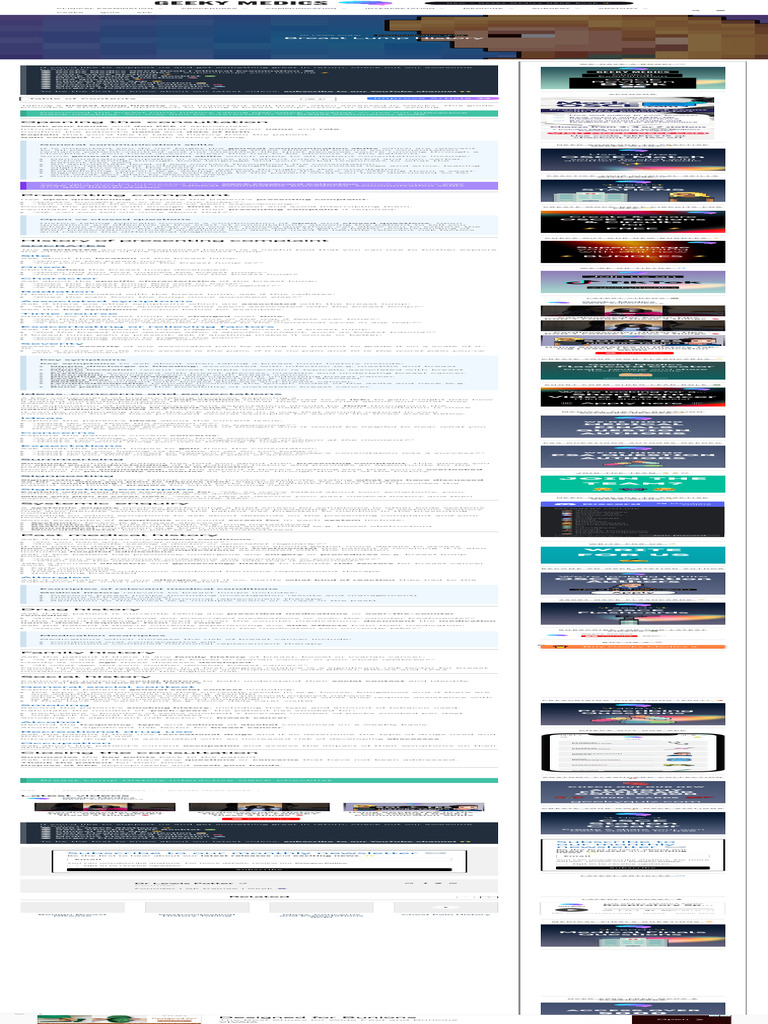 Breast Lump History OSCE Guide Breast Cancer Geeky Medics PDF