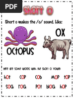 Short e Anchor Chart
