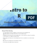 Manipulating Data in R