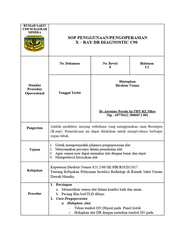 Sop DR Digital Ird | PDF