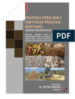 Proposal Penawaran Kemitraan Produksi Bioetanol