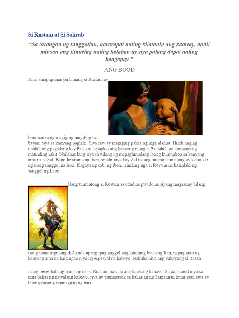 Si Rustam at The Rohab | PDF