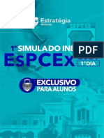 1º Dia - 1º Simulado Exclusivo EsPCEx - Caderno de Questões