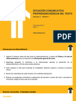 La Situación Comunicativa. Propiedades Textuales PDF