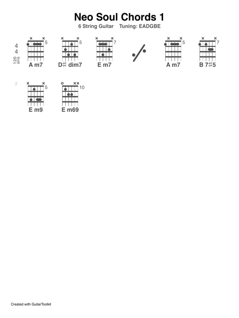 Neo Soul Chords 1 | PDF
