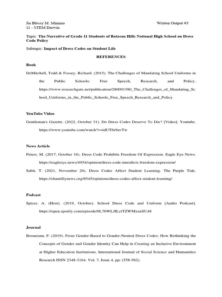 Minimo Written Output 3 | PDF