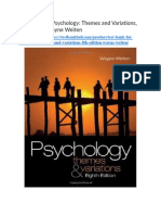 Test Bank For Psychology Themes and Variations 8th Edition Wayne Weiten