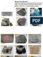 Mineral Identification Activity