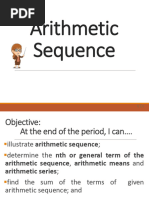 Grade10 Arithmetic Sequence Worksheet | PDF