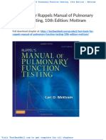 Test Bank For Ruppels Manual of Pulmonary Function Testing 10th Edition Mottram