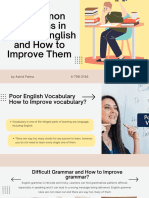 3 Common Problems in Learning English and How To Improve Them