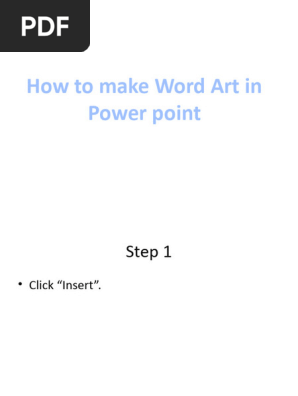 How to Make a Word Art