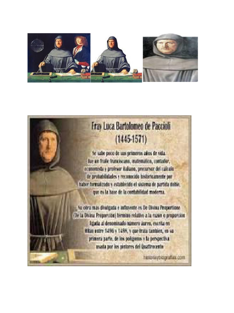 Biografía de Luca Pacioli | PDF