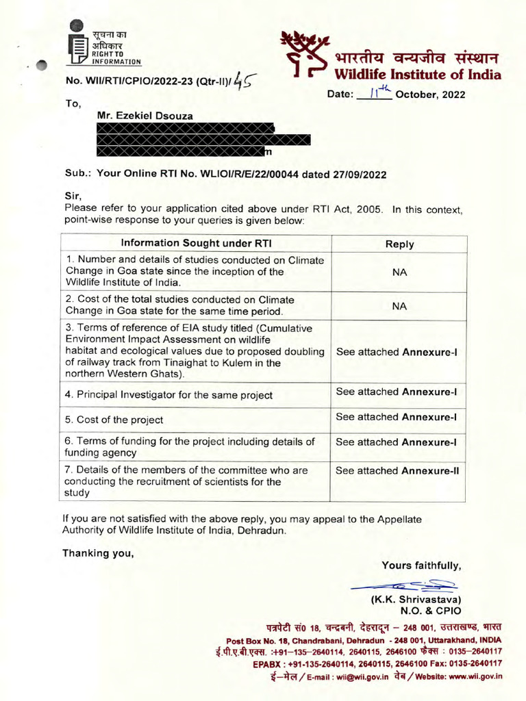 Letter of Acceptance - RVNL | PDF | Nature | Environmental Science