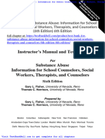 Test Bank For Substance Abuse Information For School Counselors Social Workers Therapists and Counselors 6th Edition 6th Edition