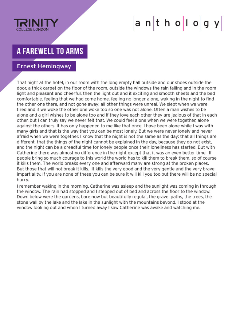 AdPro A Farewell To Arms PDF