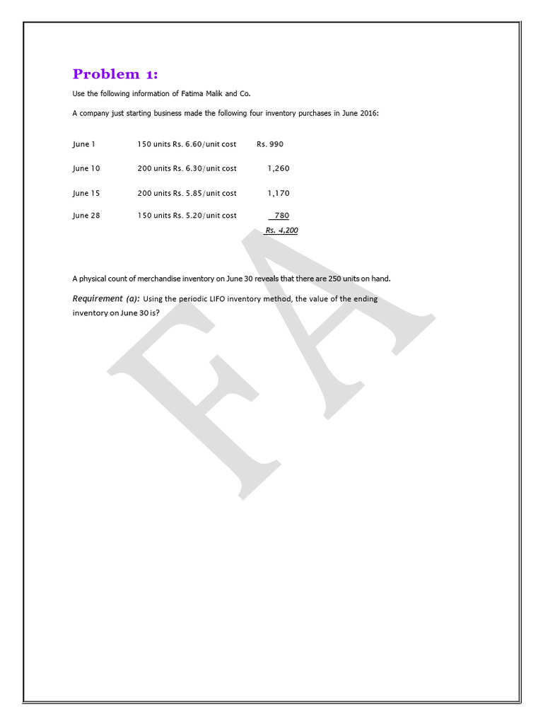 Inventory Valuation Methods Explained | PDF | Inventory | Cost Of Goods ...