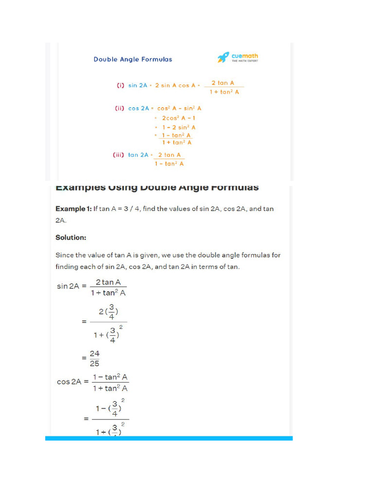 Double Angle | PDF