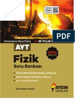 Süleyman Tahancı - 2023 Aydın Yayınları AYT Fizik Soru Bankası-Aydın (2023)
