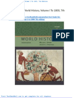 Test Bank For World History Volume I To 1800 7th Edition