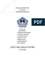 Makalah Ekonomi Kondisi Demografi