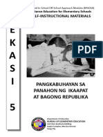 40 - Pangkabuhayan Sa Panahon NG Ikaapat at Bagong Republika