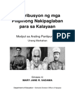 Passed 698-13-21MELCS Apayao Kontribusyon ng mga Pilipinong Nakipaglaban para sa Kalayaan