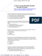 Textbook of Basic Nursing 9th Edition Rosdahl Kowalski Test Bank