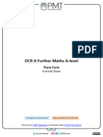 Pure Core A-Level Formula Sheet