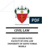 Civil Law Golden Notes