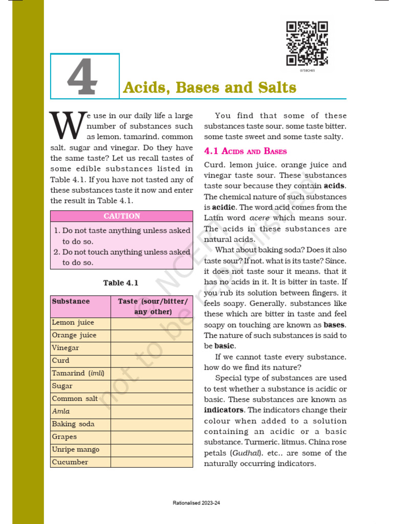 Effects of Acids and Bases on Indicators | PDF | Taste | Acid
