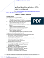 Understanding Nutrition Whitney 13th Edition Solutions Manual
