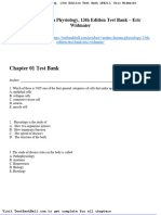 Vanders Human Physiology 13th Edition Test Bank Eric Widmaier