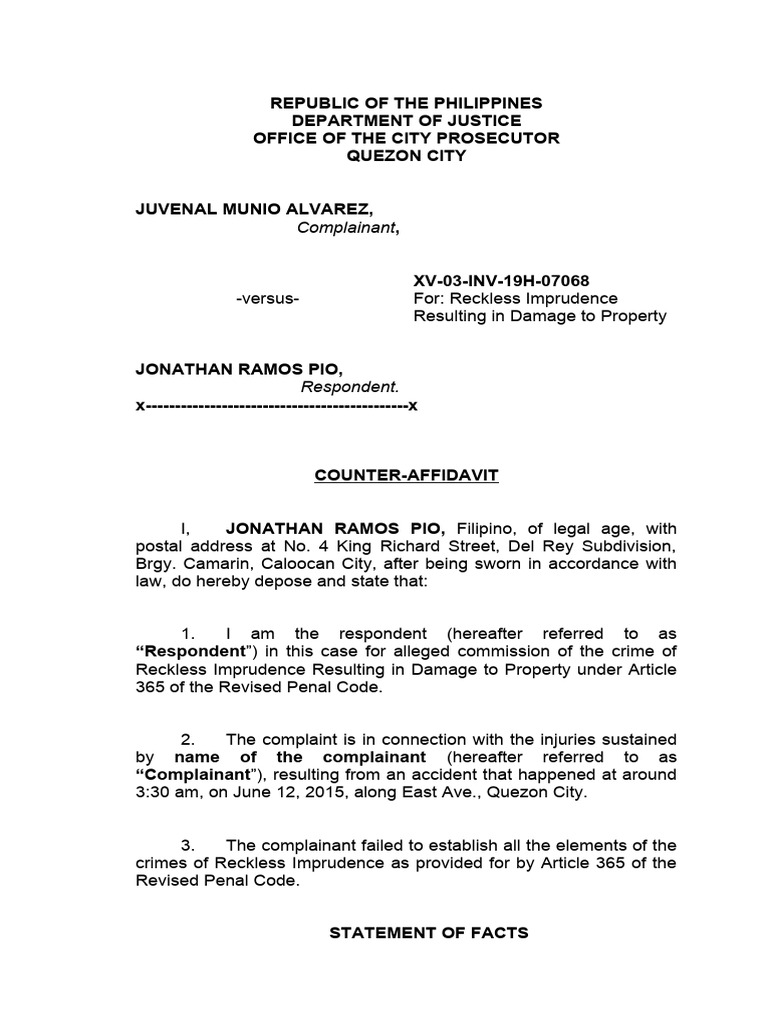 reckless-imprudence-pdf-affidavit-traffic-collision