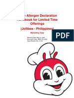 Store Allergen Declaration Handbook For Limited Time Offerings Rev6 Iss7 May302023