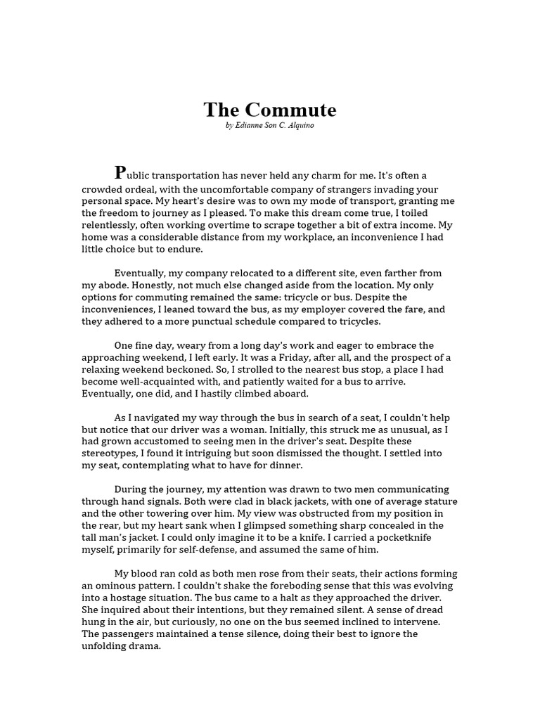 The Commute PDF