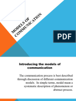 Models of Communication