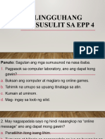 Lingguhang Pagsusulit Sa Epp 4