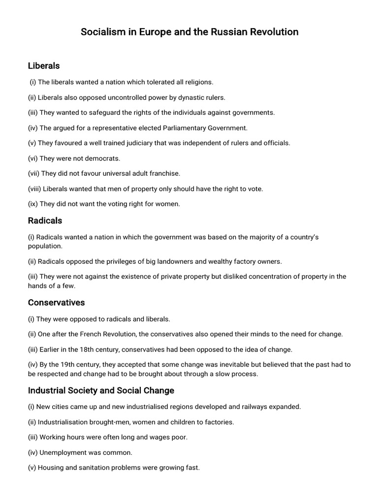 Socialism In Europe And Russian Revolution Pdf Socialism Nicholas