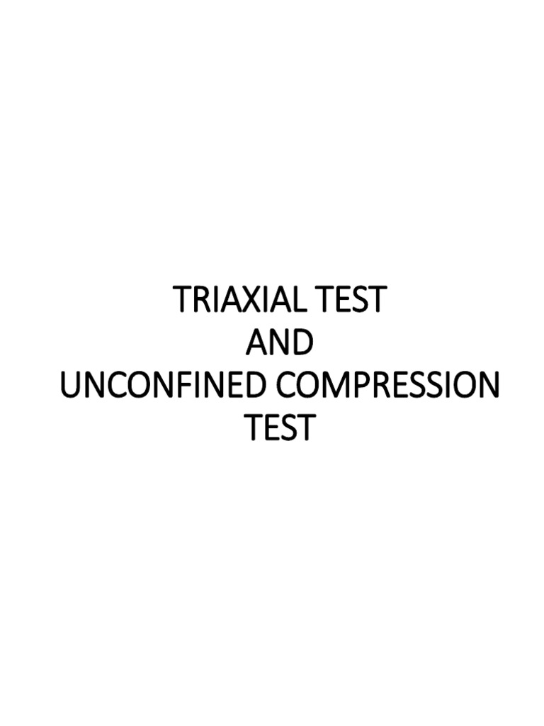 Triaxial Test | PDF | Natural Materials | Building Engineering