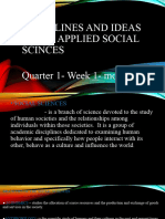 Discilpines and Ideas in The Applied Social Sciences Grade 12