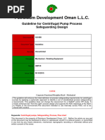 GU-809 Guideline For Centrifugal Pump Process Safeguarding Design