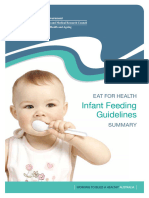 Infant Feeding Guidelines Summary