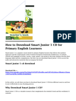 How To Download Smart Junior 1 CD For Primary English Learners