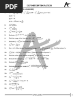 Sheet - 02 - Definite Integration