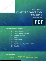 Physics Force Motion I 2.1-2.2 (S)