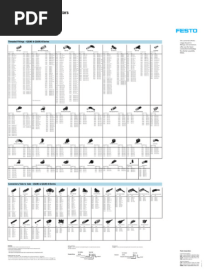 Festo Push-in Fittings Catalogue | PDF | Equipment | Mechanical